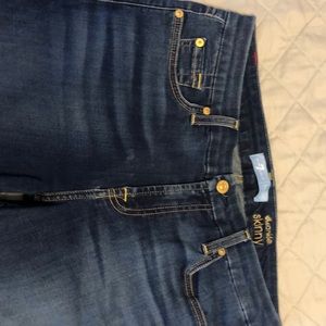 7 For All Mankind Jeans, dark wash, Blair skinny